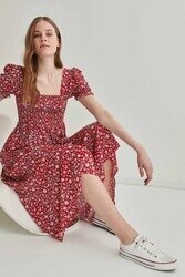 Gipeli Balon Kol Uzun Elbise - 35