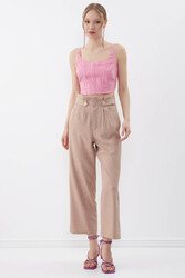 Gold Düğme Detaylı Pantolon - 11