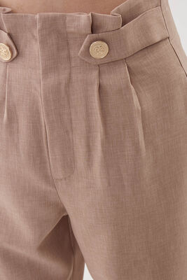 Gold Düğme Detaylı Pantolon - 12