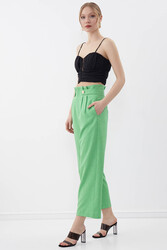 Gold Düğme Detaylı Pantolon - 18