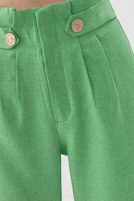 Gold Düğme Detaylı Pantolon - 17