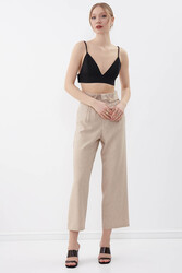 Gold Düğme Detaylı Pantolon - 23