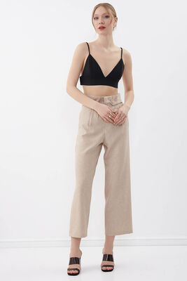 Gold Düğme Detaylı Pantolon - 23