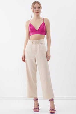 Gold Düğme Detaylı Pantolon - 26