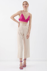 Gold Düğme Detaylı Pantolon - 28