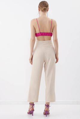 Gold Düğme Detaylı Pantolon - 30