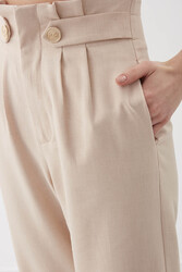 Gold Düğme Detaylı Pantolon - 27