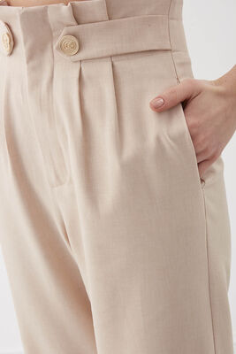 Gold Düğme Detaylı Pantolon - 27