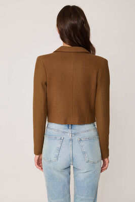 Gold Düğmeli Astarlı Triko Ceket - Thumbnail (4)