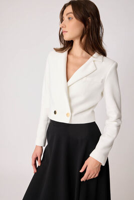 Gold Düğmeli Astarlı Triko Ceket - Thumbnail (22)