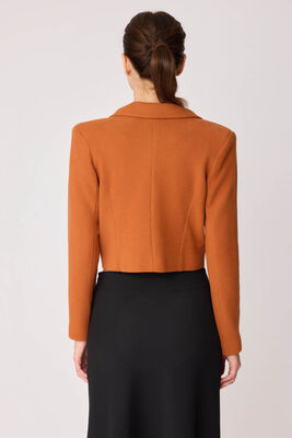 Gold Düğmeli Astarlı Triko Ceket - Thumbnail (29)