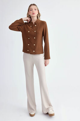 VİTRİN - Gold Düğmeli Triko Ceket (1)