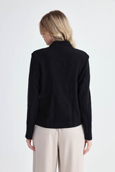 Gold Düğmeli Triko Ceket - 20