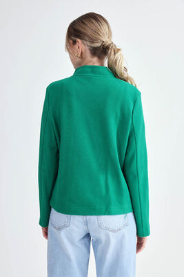 Gold Düğmeli Triko Ceket - Thumbnail (24)