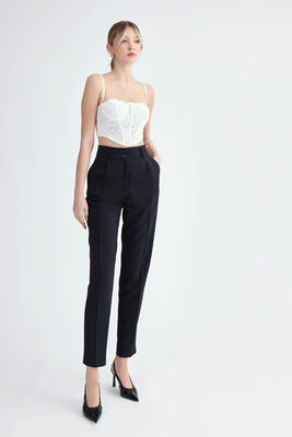 VİTRİN - Havuç Kesim Tek Pilili Pantolon (1)