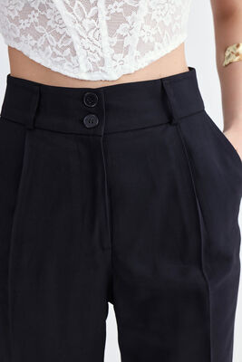 Havuç Kesim Tek Pilili Pantolon - Thumbnail (3)