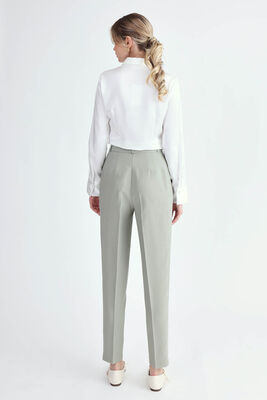 Havuç Kesim Tek Pilili Pantolon - Thumbnail (11)