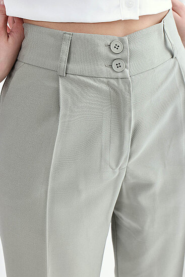 Havuç Kesim Tek Pilili Pantolon - 13