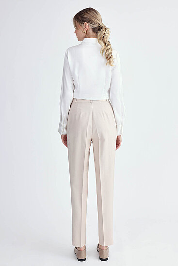 Havuç Kesim Tek Pilili Pantolon - 19