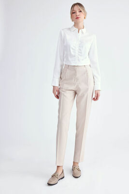 Havuç Kesim Tek Pilili Pantolon - Thumbnail (14)