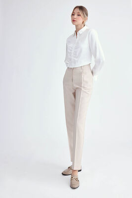 Havuç Kesim Tek Pilili Pantolon - Thumbnail (15)