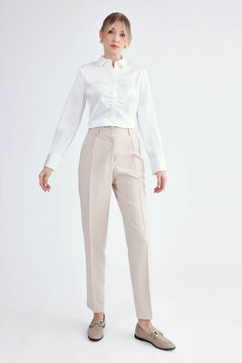 Havuç Kesim Tek Pilili Pantolon - Thumbnail (16)