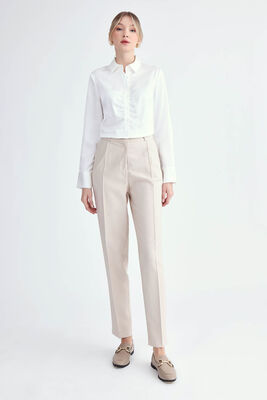 Havuç Kesim Tek Pilili Pantolon - Thumbnail (17)