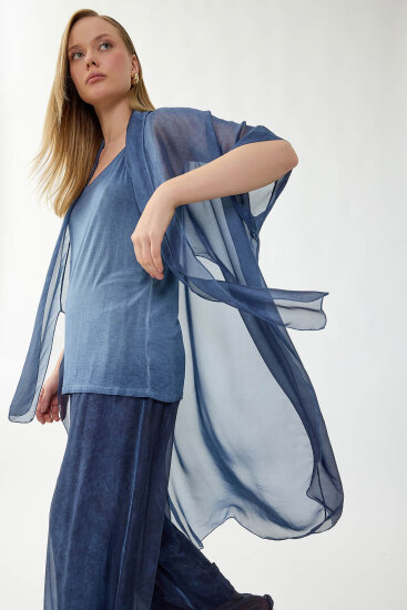 İçi Atletli İpek Hırka - 3