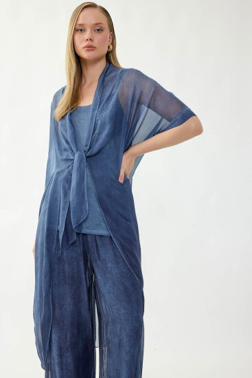 İçi Atletli İpek Hırka - 6