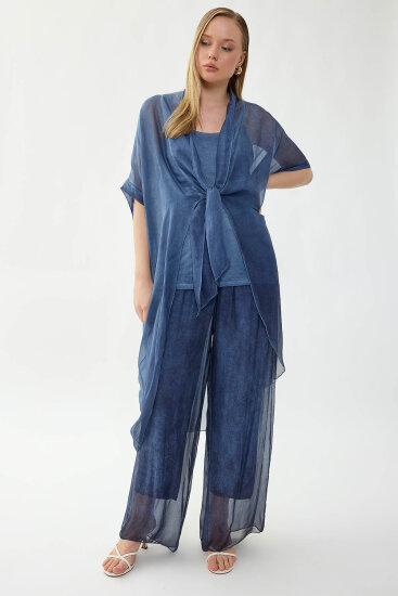 İçi Atletli İpek Hırka - 7