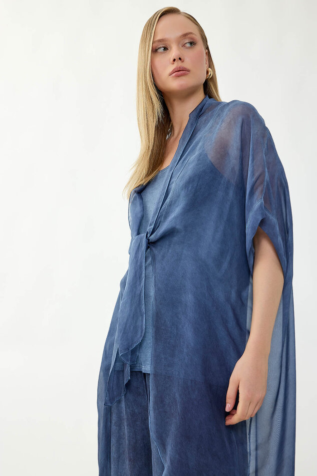 İçi Atletli İpek Hırka - 8