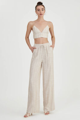 İp Askılı Çizgili Büstiyer - Thumbnail (3)