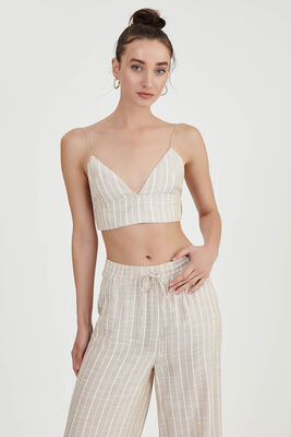 VİTRİN - İp Askılı Çizgili Büstiyer