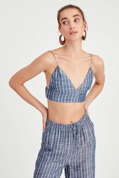 İp Askılı Çizgili Büstiyer - 15