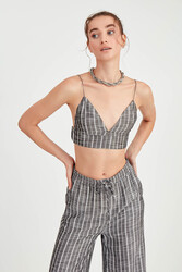 İp Askılı Çizgili Büstiyer - 19