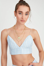 İp Askılı Çizgili Büstiyer - 25