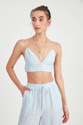 İp Askılı Çizgili Büstiyer - 24