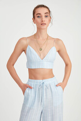 İp Askılı Çizgili Büstiyer - 26