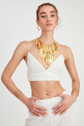 İp Askılı Dantelli Büstiyer - 7