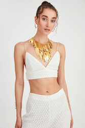 İp Askılı Dantelli Büstiyer - 2