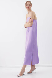 İp Askılı Uzun Elbise - 7