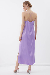 İp Askılı Uzun Elbise - 10