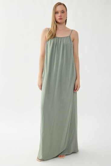 İp Askılı Uzun Elbise - 21