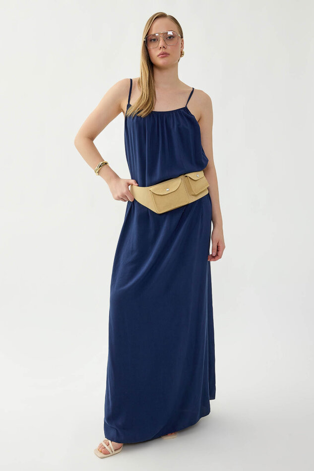 İp Askılı Uzun Elbise - 24