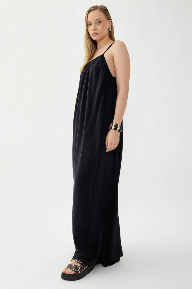 İp Askılı Uzun Elbise - 29