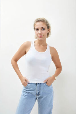 Kalın Askılı Bluz - 3