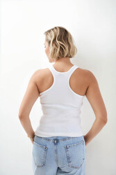 Kalın Askılı Bluz - 5