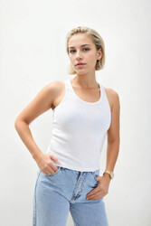 Kalın Askılı Bluz - 6