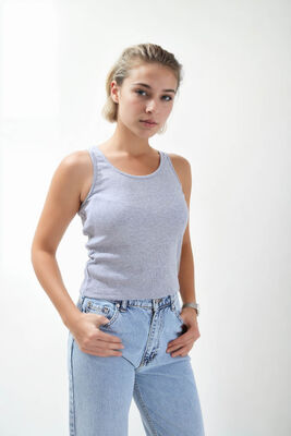 Kalın Askılı Bluz - 10