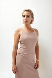 Kalın Askılı Bluz - 12